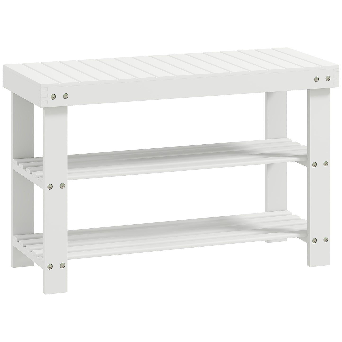 Pantofar tip Băncuță pentru Hol cu 3 Niveluri, 70x28x45 cm, Lemn natural