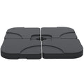 Set 4buc Baza pentru Umbrela de Gradina in Plastic 50 × 50 × 7.5cm