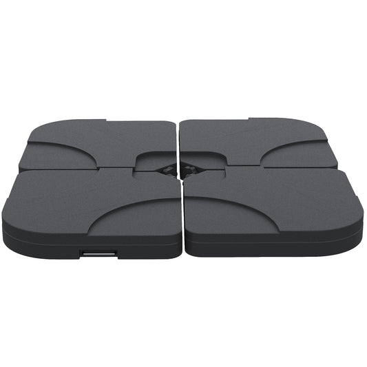 Set 4buc Baza pentru Umbrela de Gradina in Plastic 50 × 50 × 7.5cm