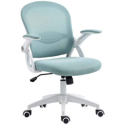 Scaun de Birou Ergonomic cu Spătar din Plasă și Înălțime Reglabilă, 65.5x61.5x88-97.5 cm, Albastru