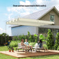 Acoperiș Pergola, Acoperire Retractabilă pentru Umbră, Protecție UV30+, Crem