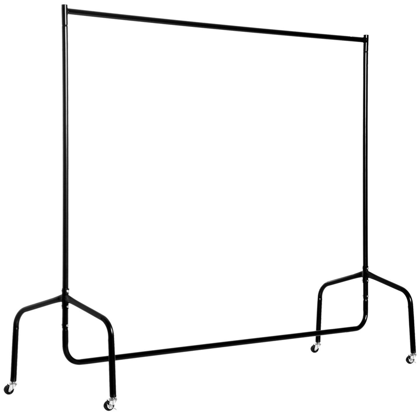 Suport pentru haine cu 4 roți de fier, 150x60x150cm