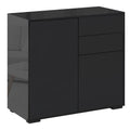 Mobilier Multiuz 79×36×74 cm – Alb cu Sertare si Dulapuri Push