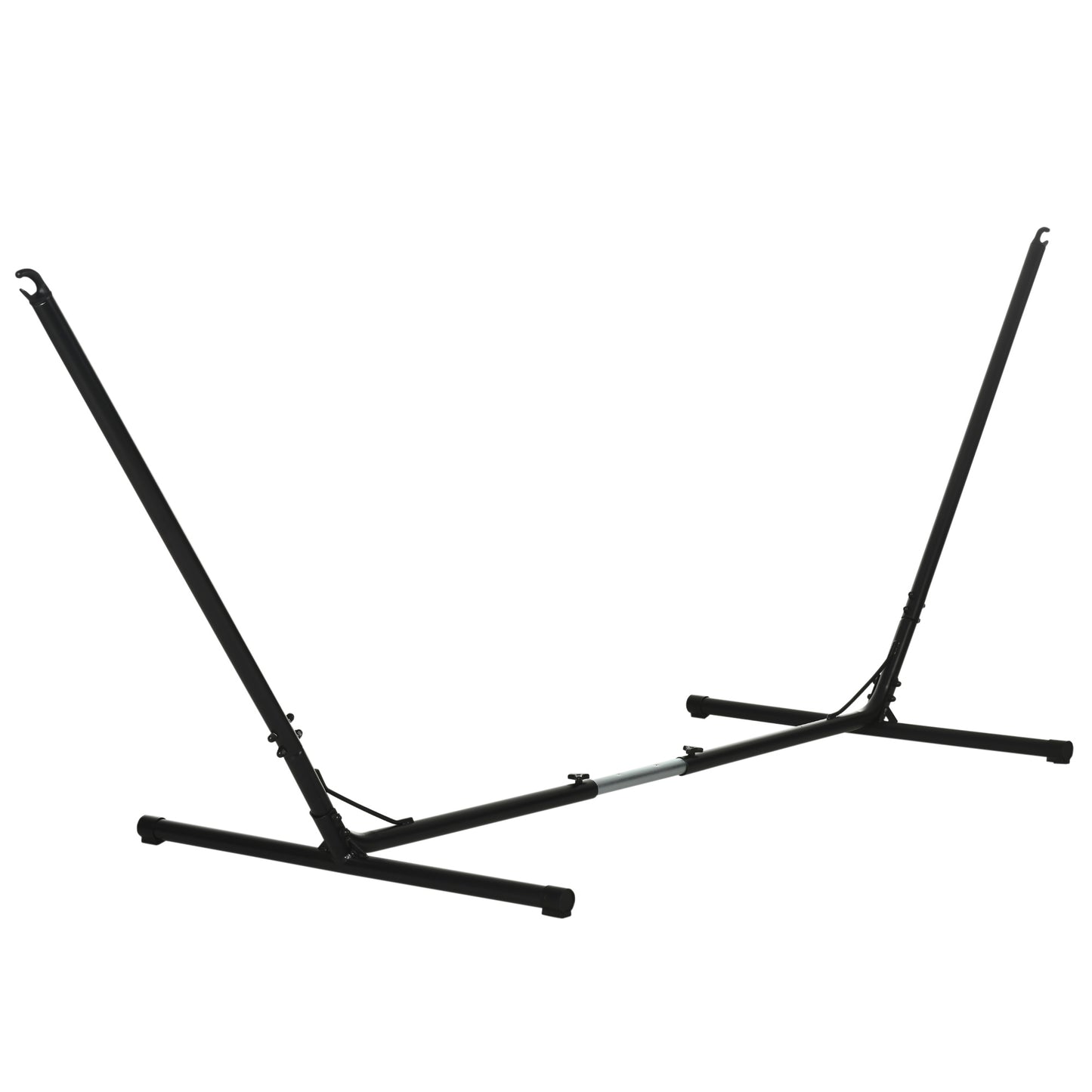Suport Schelet pentru Hamac Reglabil Max. 120 Kg, Negru, 313-388x109x116cm