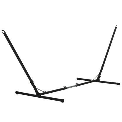 Suport Schelet pentru Hamac Reglabil Max. 120 Kg, Negru, 313-388x109x116cm