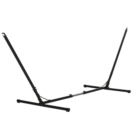 Suport Schelet pentru Hamac Reglabil Max. 120 Kg, Negru, 313-388x109x116cm