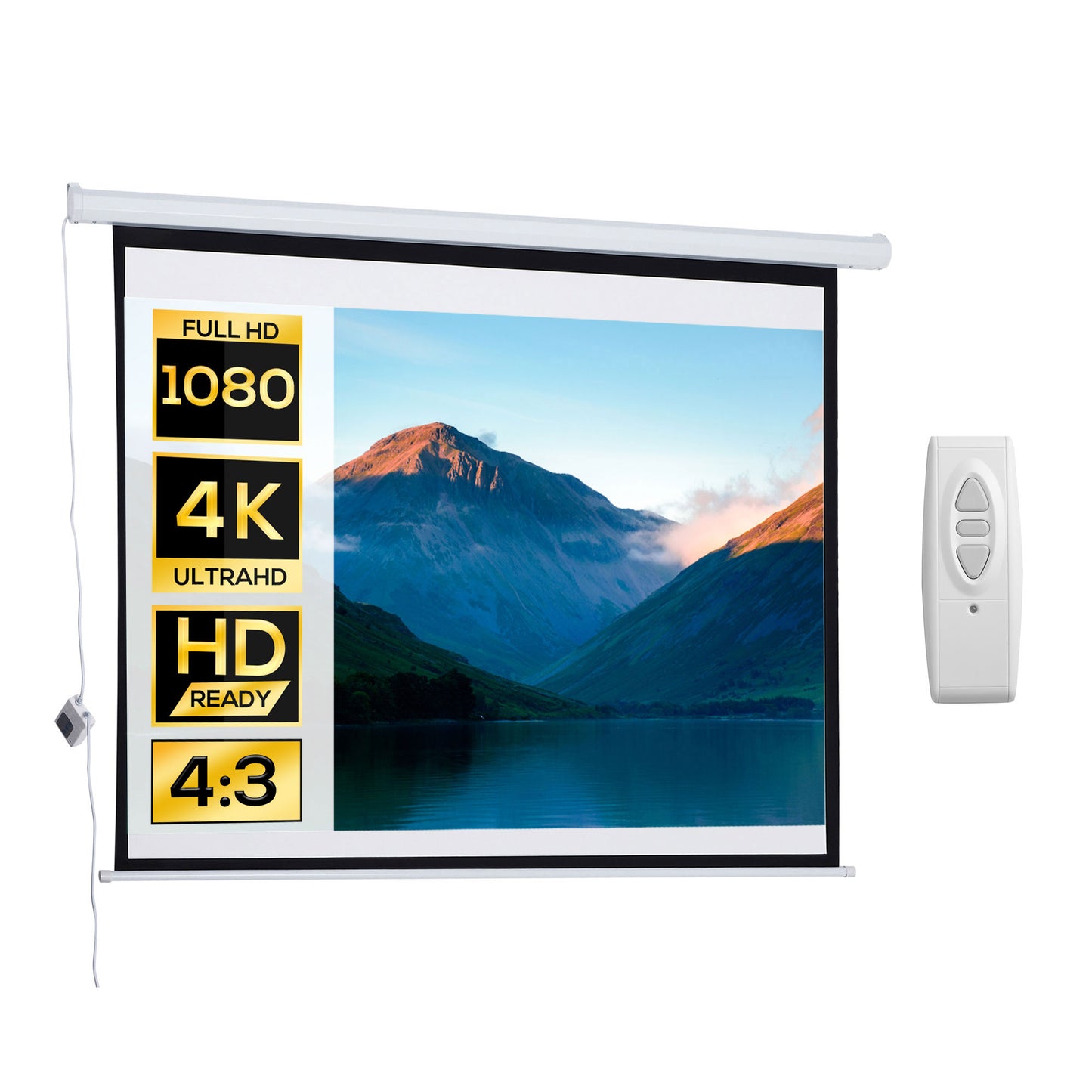 Ecran Proiectie 84" – Motorizat pentru Home Cinema