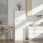 Dulap de depozitare, cu 2 compartimente și rafturi reglabile pentru dormitor living birou, 59×31×155 cm