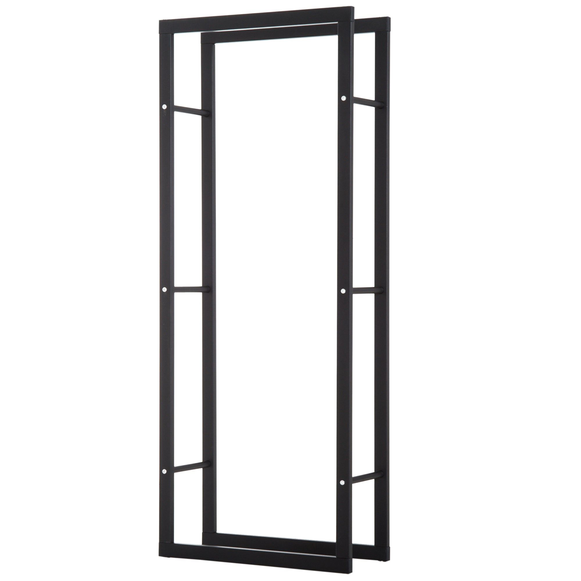 Raft Lemne pentru Casa si Gradina Greutate maxima 100kg Negru, 60x25x150cm