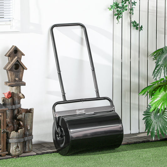 Rola de Gradina Ø32 x 50L cm, Metal Negru, Rezervor pana la 38 L