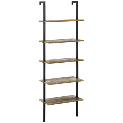 Biblioteca Industriala cu Scara – 5 Niveluri 60×30×184,5 cm