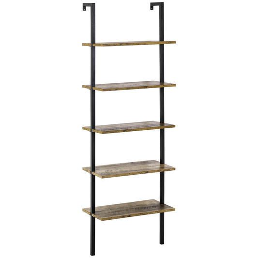 Biblioteca Industriala cu Scara – 5 Niveluri 60×30×184,5 cm