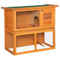 Cusca Iepuri Exterior 90×45×80 cm – Lemn de Brad Rezistent