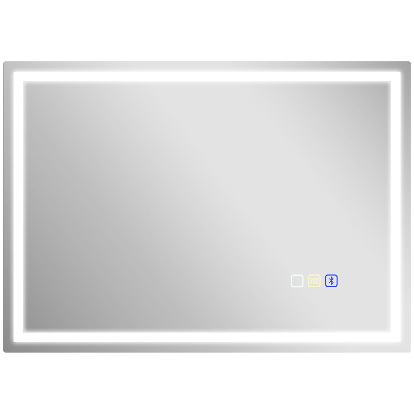 Oglindă Baie Antiaburire cu Lumină LED și Difuzor Bluetooth 50x70 cm