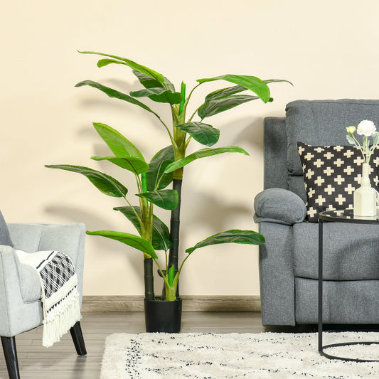 Bananier Planta in Ghiveci, Bananier Artificial, Planta Artificiala de Interior si Exterior, 150 cm