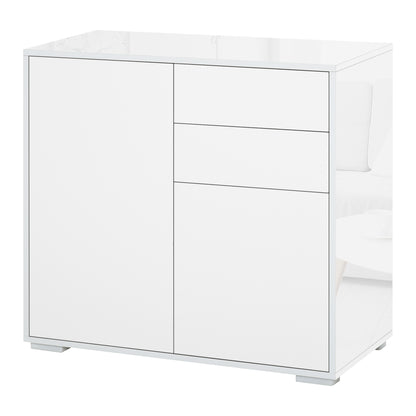 Dulapior Multifunctional 2 Sertare si 2 Dulapioare Deschidere prin Presiune