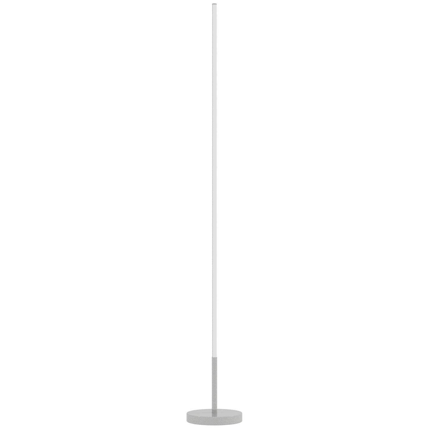 Lampă de Podea LED de 150 cm cu Temperatura Culorii Reglabilă și Telecomandă, Argintiu