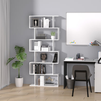 Librarie de Design Modern Rafturi Alb, 80x23x192cm