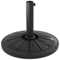Bază Rotundă pentru Umbrelă Ø43cm, 13kg din Ciment pentru Stâlpi de 38mm și 48mm, Negru