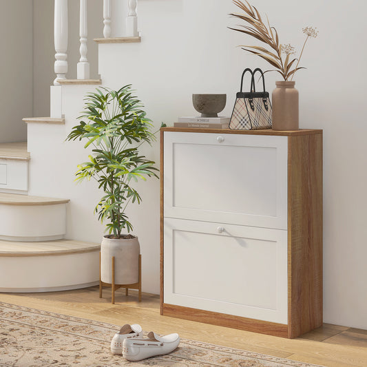 Dulap Pantofi ingust – 2 Sertare Rabatabile, Compact