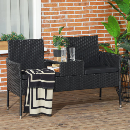Mobilier de Terasa pentru 2 Persoane cu Masa de Ceai