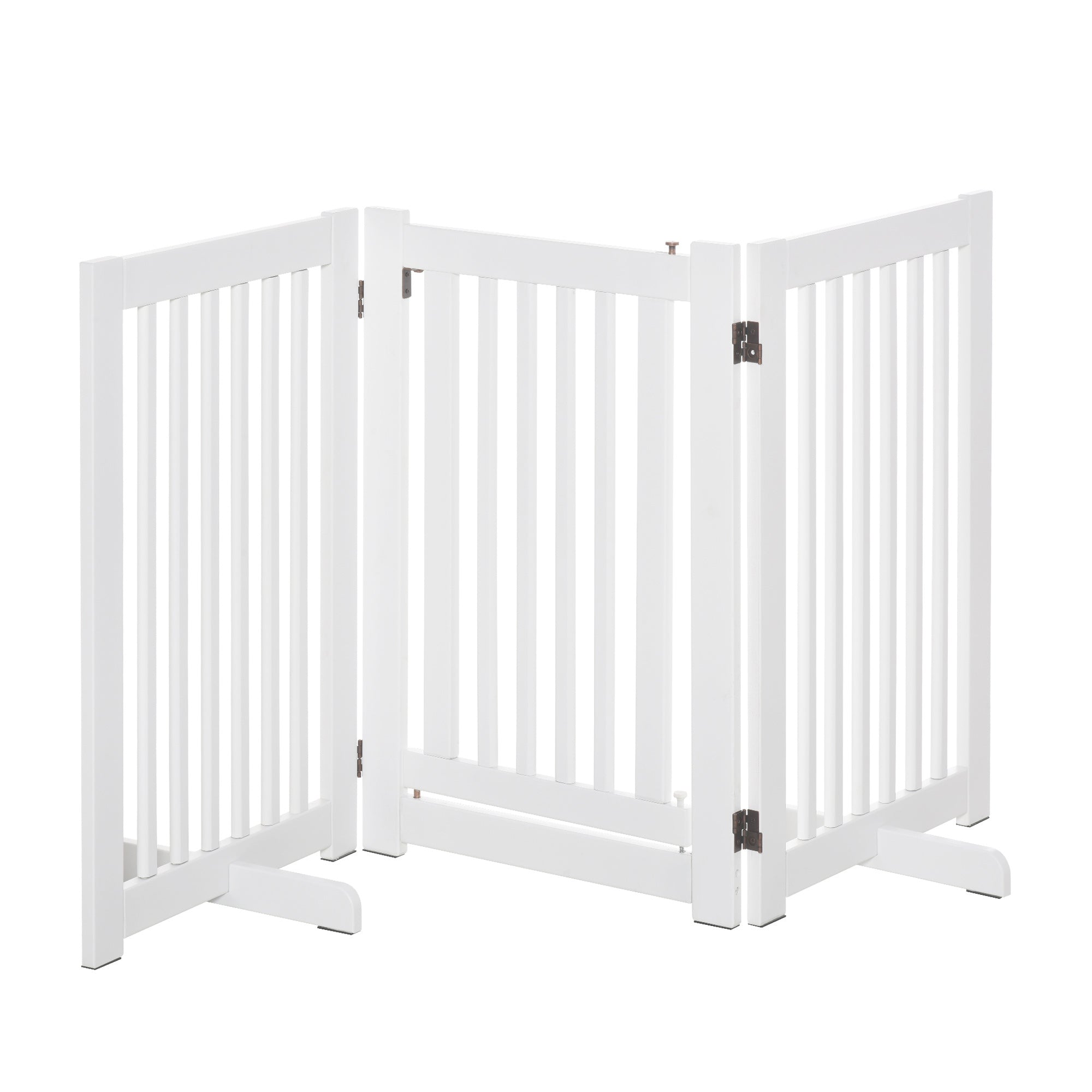 gard de siguranta, 3 panouri MDF, 155x 6 cm, alb