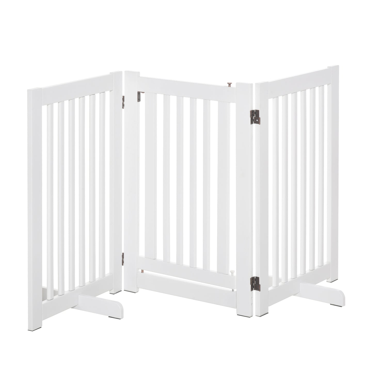 gard de siguranta, 3 panouri MDF, 155x 6 cm, alb