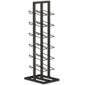 Suport din Metal, 12 Sticle, de Podea, Negru