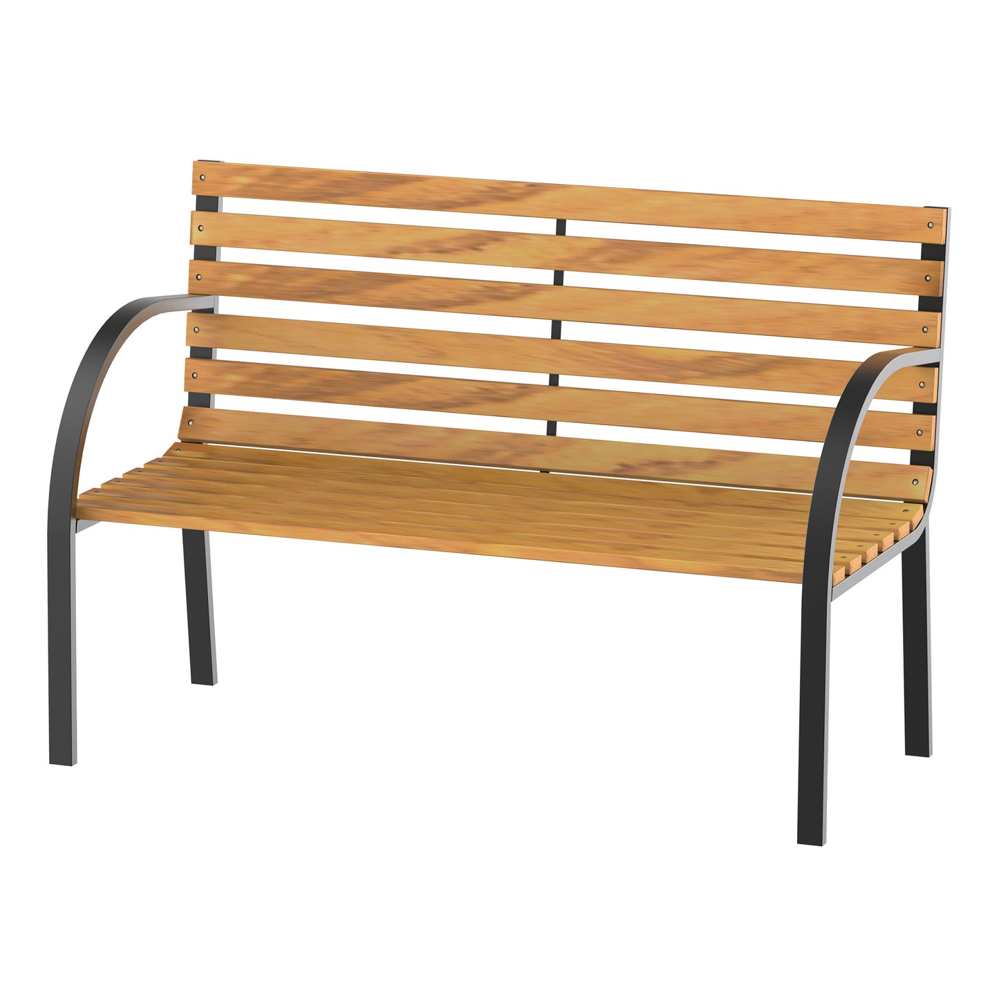 Banca de Gradina sau Terasa cu 2 locuri, in Otel 122L x 60L x 83Hcm