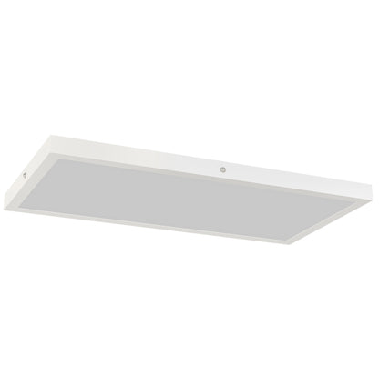 Set 2 Plafoniere LED Subțiri și Minimaliste cu Culoare Reglabilă, din Oțel și Plastic, 60x30x3.7 cm, Alb