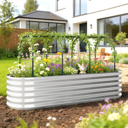 Strat Înălțat de Grădină cu Seră și Jardinieră
