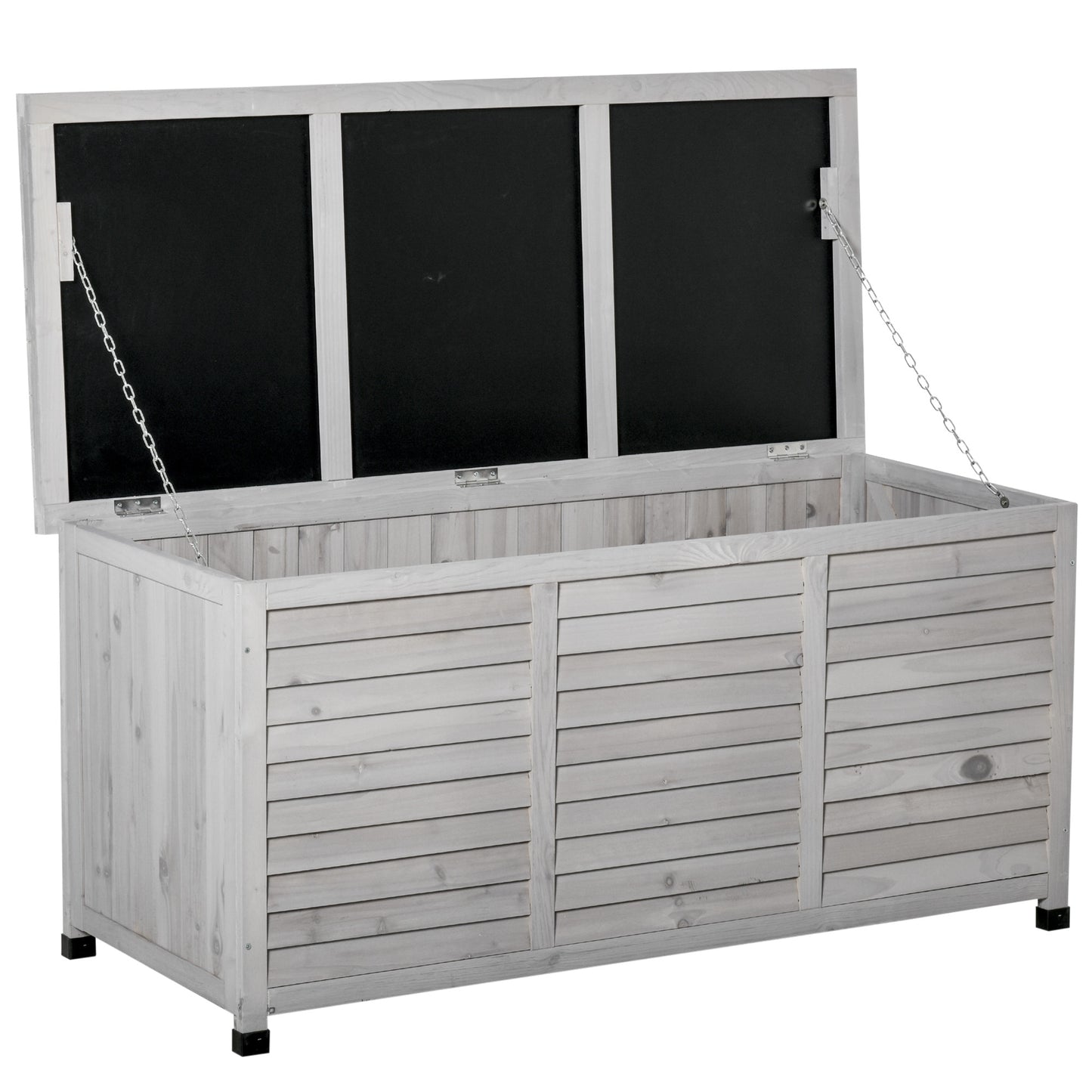 Banca Lemn Gri 127×56×60 cm – Cu Spatiu de Depozitare