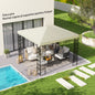 Acoperiș pentru Gazebo de Grădină 3x3 m din Material Oxford 600D cu Orificii de Drenaj, Alb Crem