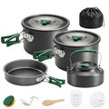 Set de Oale Camping, 4-5 Persoane, Oțel Inoxidabil, 20.5 x 20.5 x 15.5 cm, Gri