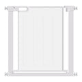 Poartă Reglabilă pentru Câini cu Închidere Automată, din Oțel și ABS, 75-82x76 cm, Albă