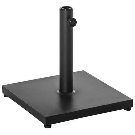 Bază pentru Umbrelă 13kg din Beton cu Finisaj Lucios, 40x40x43cm, Negru
