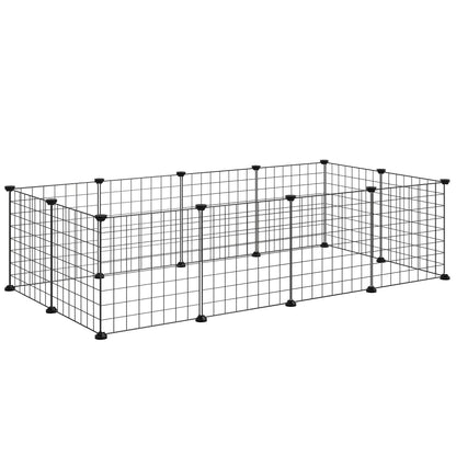 tarc Modular Animale – 12 Panouri, 35×35 cm, Negru