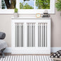 Capac Radiator Modern Alb 90 × 84 cm din MDF si Otel