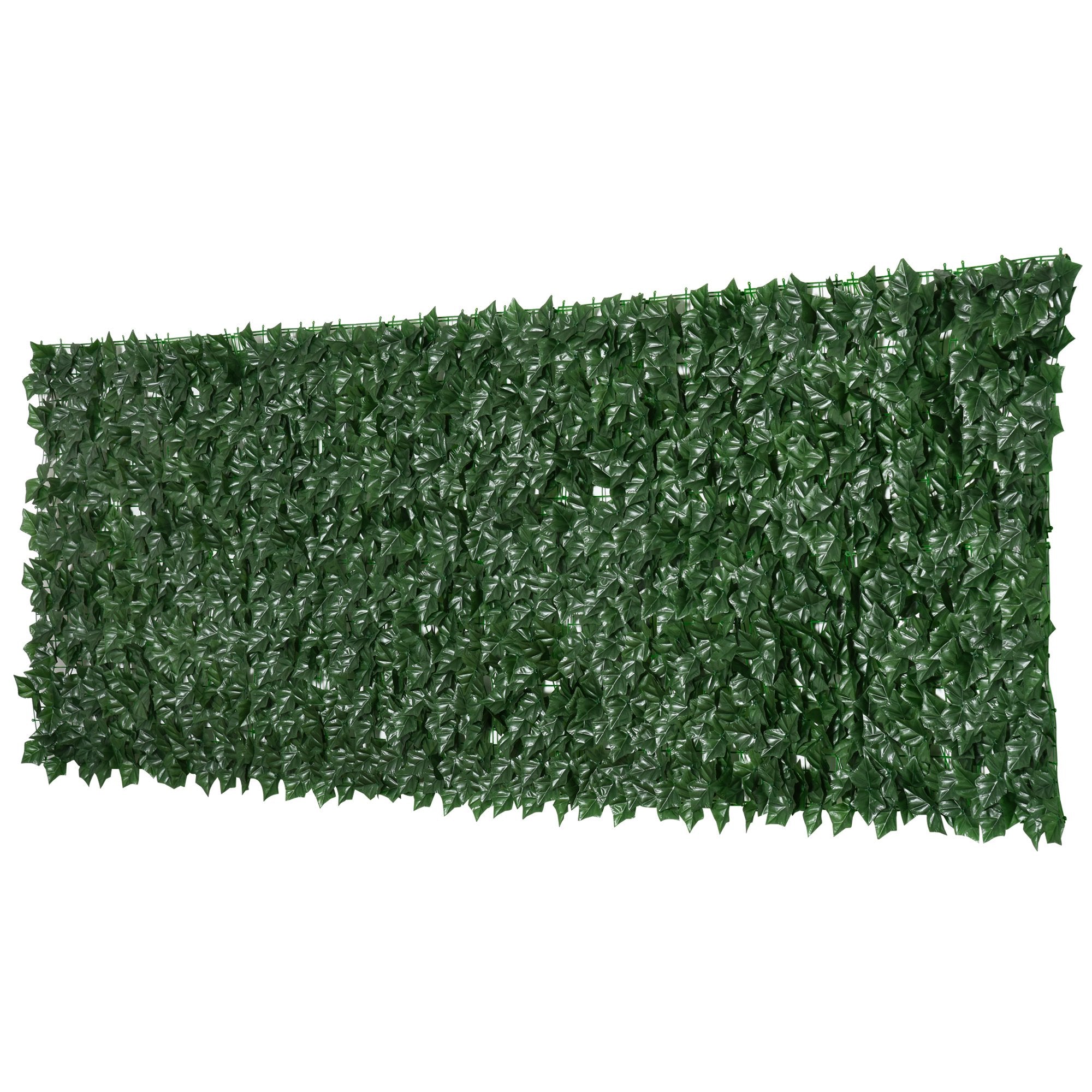 Rulou Artificial de Gard Viu din PE, Anti-UV, 300x100 cm, Frunze Verde inchis