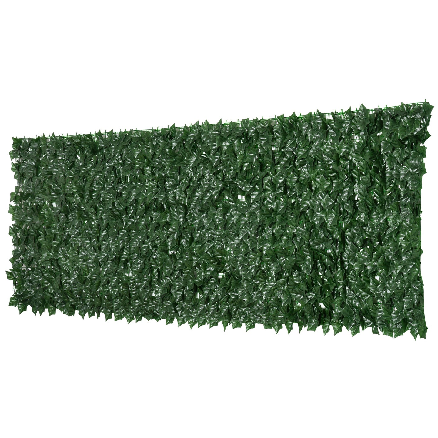 Rulou Artificial de Gard Viu din PE, Anti-UV, 300x100 cm, Frunze Verde inchis