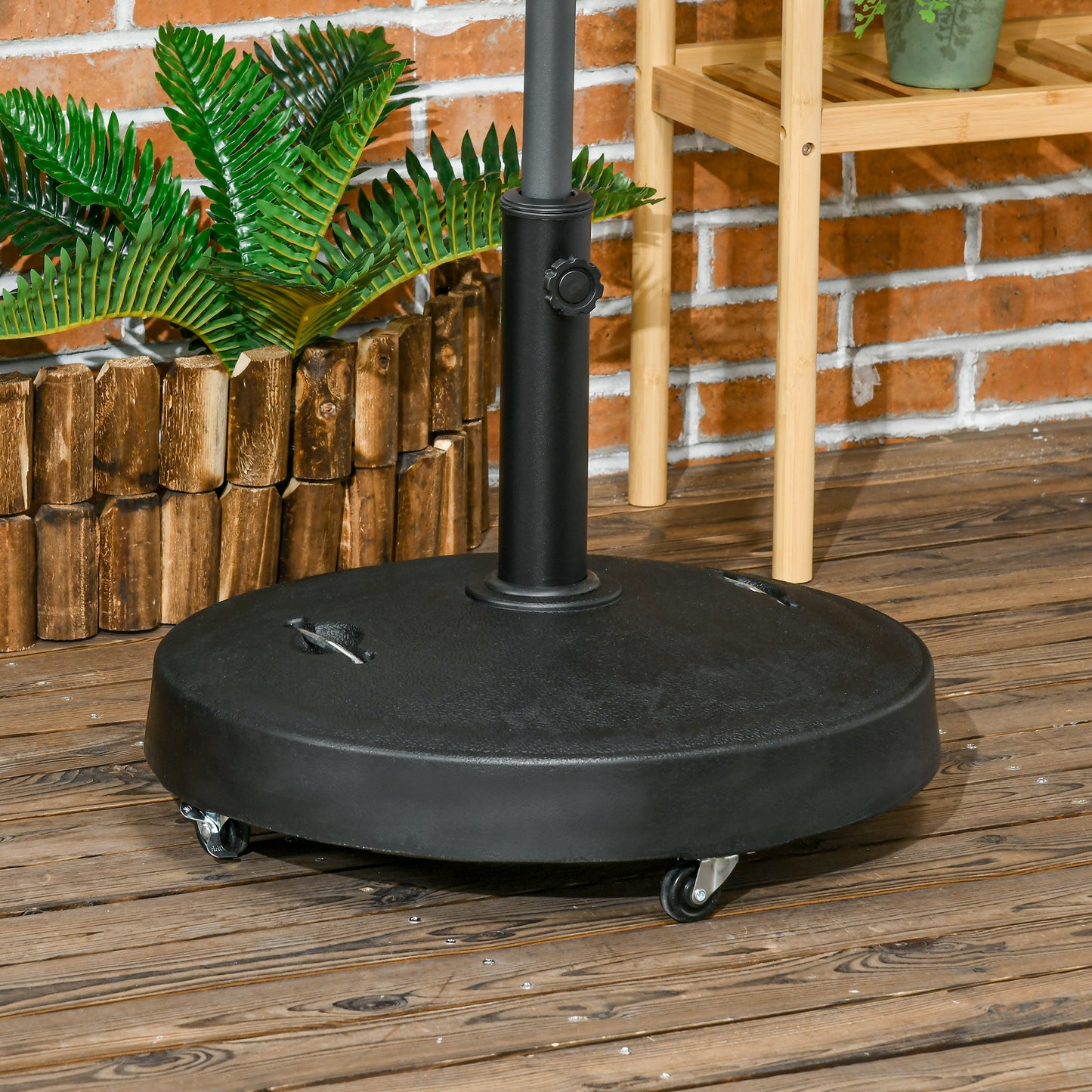 Baza pentru Umbrela de 23.5kg con 2 Manivele si Roti