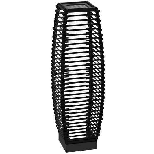 Lampadar solar, Lampa de exterior cu lumini LED, Negru