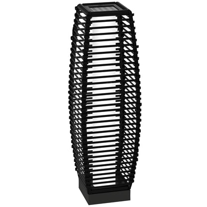 Lampadar solar, Lampa de exterior cu lumini LED, Negru