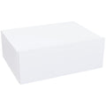 Noptier Suspendat Modern cu Sertar, din Lemn, 40x30x15 cm, Alb