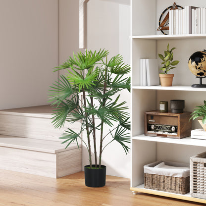 Plantă artificială de 90 cm din plastic verde cu ghiveci de Ø16.5x13.5 cm