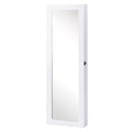 dulap bijuterii cu oglinda, 37x9.5x121 cm, neagra