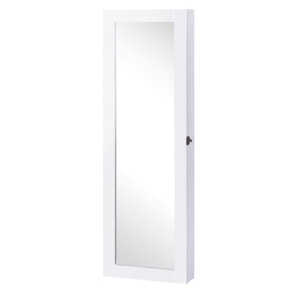 dulap bijuterii cu oglinda, 37x9.5x121 cm, neagra