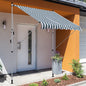 Copertina pentru soare de exterior tip rulou tip rulou cu manivela, inaltime si unghi reglabil, 200x150cm