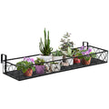 Jardiniera de Exterior  cu Carlige pentru Balustrada, Suport Ghivece pentru Balcon si Terasa din Metal