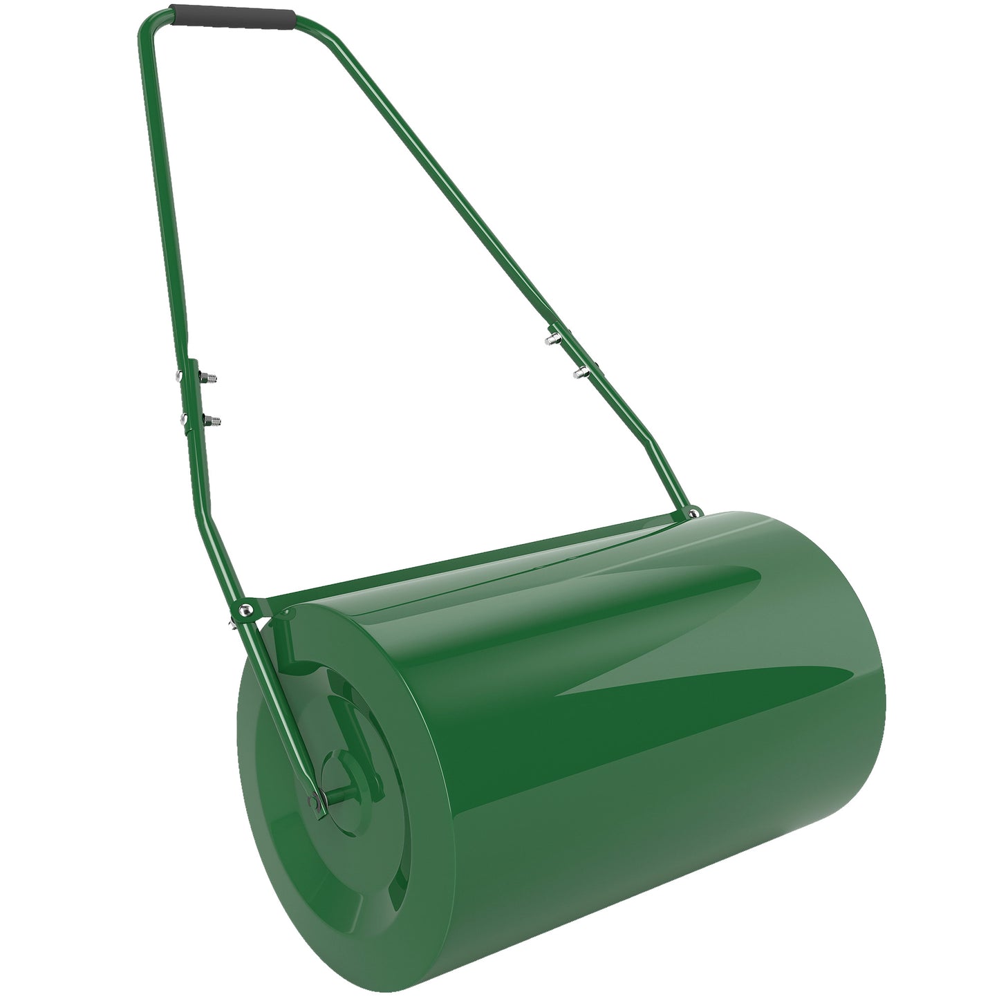 Rola de Gazon 63L, cu Lamă Răzuitor, din Metal, 123x58x40 cm, Verde Închis